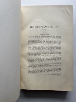 Fourteenth Annual Report of the Bureau of American Ethnology 1892-1893, Part II (N. Scott Momaday's copy, with his father's ownership signature)
