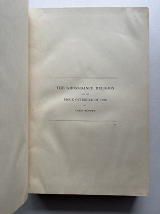 Fourteenth Annual Report of the Bureau of American Ethnology 1892-1893, Part II (N. Scott Momaday's copy, with his father's ownership signature)