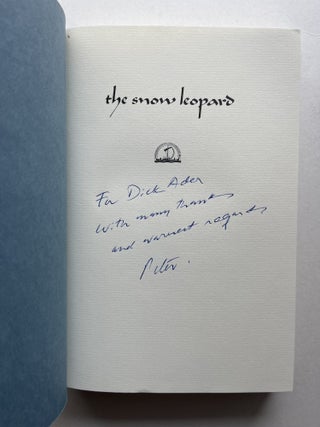 The Snow Leopard (inscribed to his lawyer)