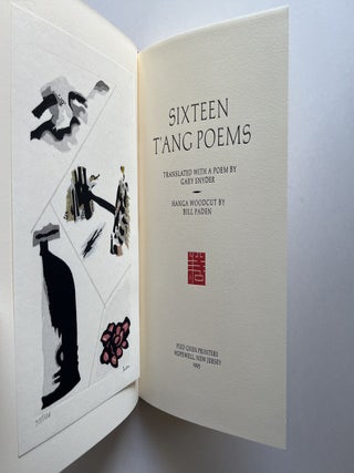 Sixteen T'ang Poems (signed)