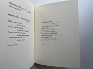 Sixteen T'ang Poems (signed)