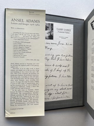 Ansel Adams: Letters and Images, 1916-1984 (association copy, inscribed by Wallace Stegner)