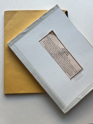 Field Guide (inscribed uncorrected galley, association copy with broadside)