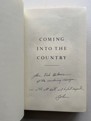 Coming Into the Country (association copy with related photo)