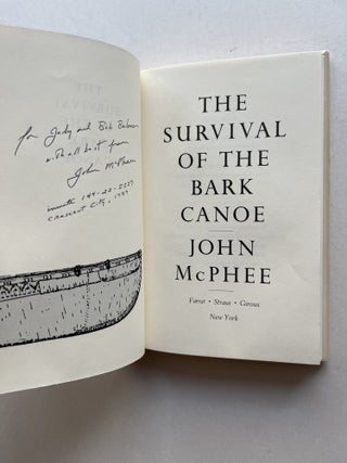 The Survival of the Bark Canoe (inscribed association copy)