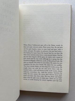 The Survival of the Bark Canoe (inscribed association copy)