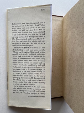 The Survival of the Bark Canoe (inscribed association copy)