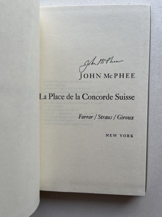 La Place de la Concorde Suisse (signed)