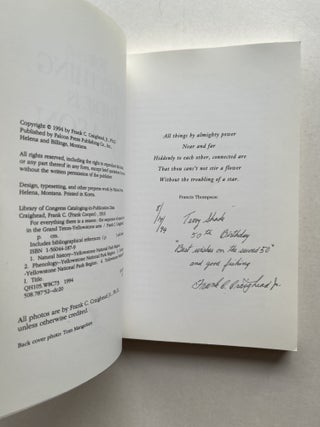 For Everything There Is a Season: The Sequence of Natural Events in the Grand Teton-Yellowstone Area (inscribed)