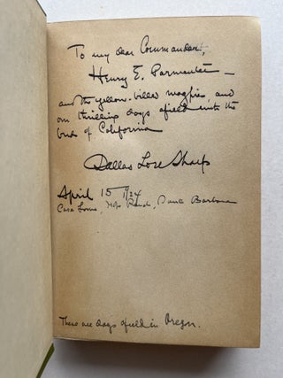 Where Rolls the Oregon (inscribed association copy)