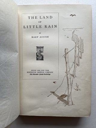 The Land of Little Rain (Lawrence Clark Powell's copy)