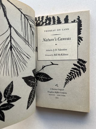 Thoreau on Land: Nature's Canvas (inscribed)
