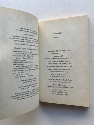 Thoreau on Land: Nature's Canvas (inscribed)