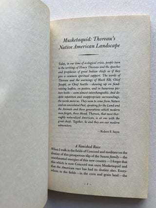 Thoreau on Land: Nature's Canvas (inscribed)