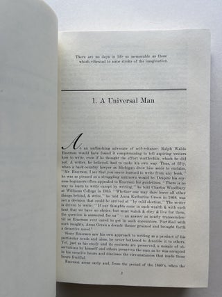Ralph Waldo Emerson: Days of Encounter (inscribed)