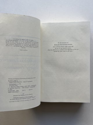 Ralph Waldo Emerson: Days of Encounter (inscribed)