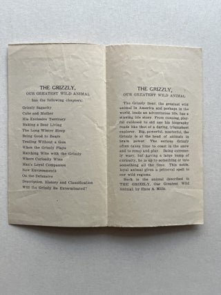 The Grizzly (inscribed)