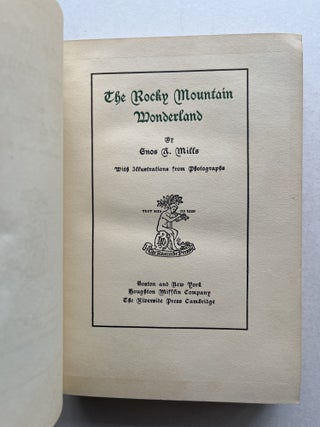 The Rocky Mountain Wonderland (inscribed)