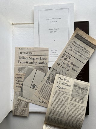 American Places (association copy with Stegner's memorial program)