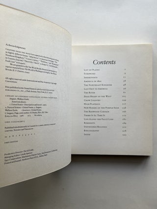 American Places (association copy with Stegner's memorial program)