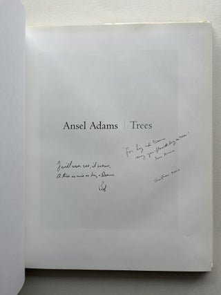 Ansel Adams: Trees (inscribed by Annie Dillard and her husband Robert Richardson)