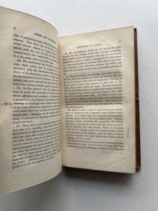 Principles of Zoology, Part I, Comparative Physiology (William H. Brewer's copy as a Yale student, with his signature)