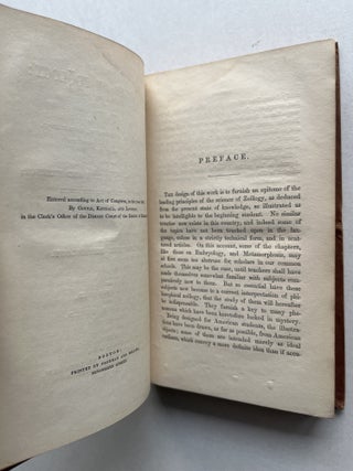 Principles of Zoology, Part I, Comparative Physiology (William H. Brewer's copy as a Yale student, with his signature)