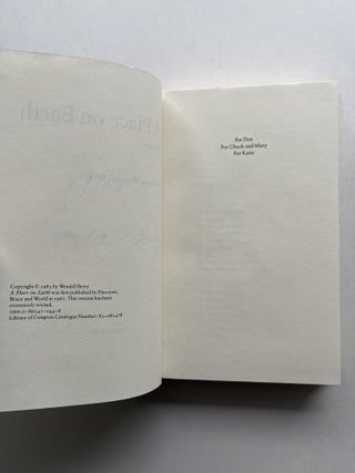 A Place on Earth: Revision (his mother's copy, signed and limited)