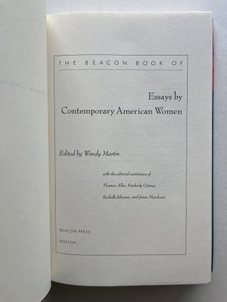 The Beacon Book of Essays by Contemporary American Women (signed by contributors)