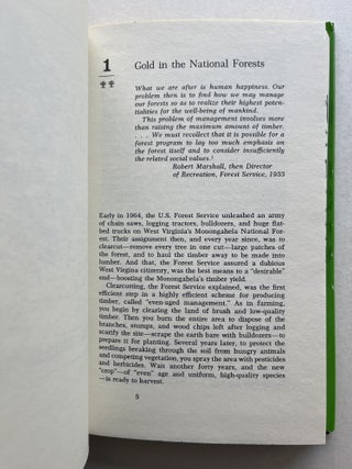 The Last Stand: Ralph Nader's Study Group Report on the National Forests (U.S. Forest Service Chief Jack Ward Thomas's copy)