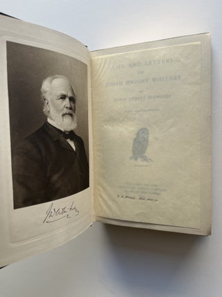 Josiah Dwight Whitney: Life and Letters (scarce, with commemorative bookplate)