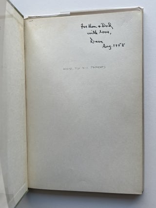 A Place to Stand (inscribed to his parents)