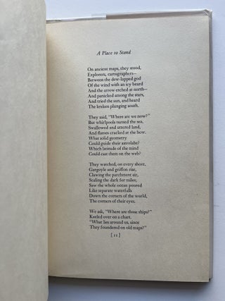 A Place to Stand (inscribed to his parents)