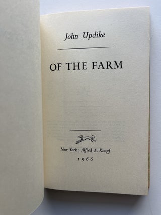 Of the Farm (Joan Didion's copy)