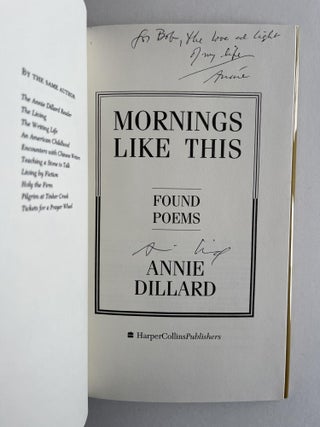 Mornings Like This: Found Poems