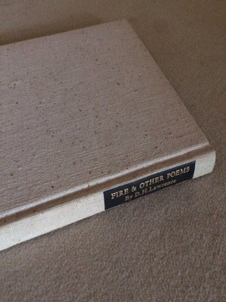 Item #ABE-1593576724769 Fire and Other Poems (signed by Robinson Jeffers). D. H Lawrence,...