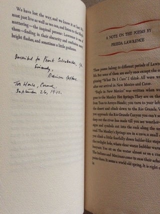 Fire and Other Poems (signed by Robinson Jeffers)