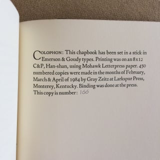 Landscapes (inscribed to Donald Hall)