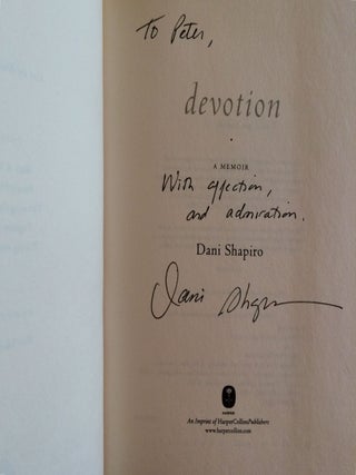 Devotion: A Memoir (inscribed to Peter Matthiessen with ALS)