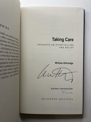 Taking Care: Thoughts on Storytelling and Belief