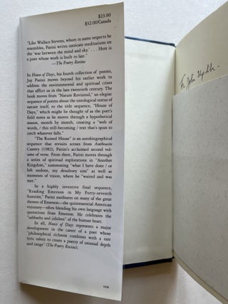 House of Days: Poems (inscribed to John Updike)