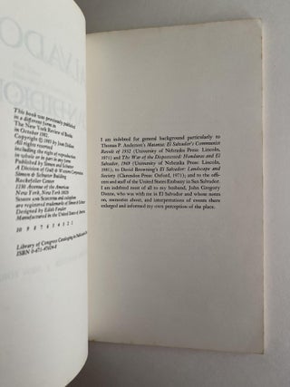 Salvador (inscribed uncorrected proof)