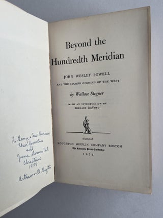 Beyond the Hundredth Meridian (association copy)