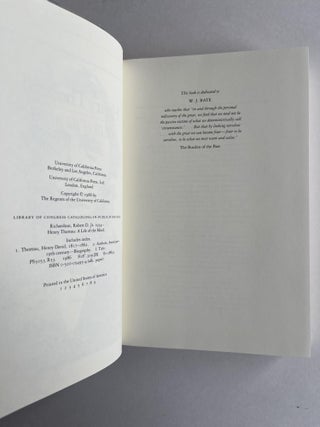 Henry Thoreau: A Life of the Mind (signed)