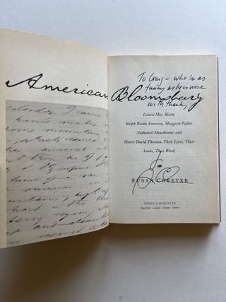 American Bloomsbury: Louisa May Alcott, Ralph Waldo Emerson, Margaret Fuller, Nathaniel Hawthorne, and Henry David Thoreau: Their Lives, Their Loves, Their Work