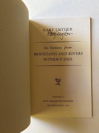 Six Sections from Mountains and Rivers Without End (signed)