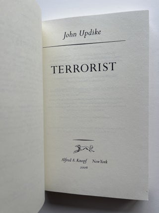 Terrorist (uncorrected proof; Joan Didion’s copy)