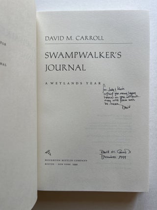 Swampwalker's Journal: A Wetlands Year (signed)