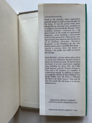 Speaking for Nature: How Literary Naturalists from Henry Thoreau to Rachel Carson Have Shaped America (inscribed)