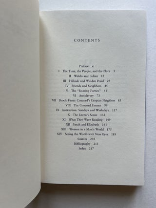 The People of Concord: One Year in the Flowering of New England (inscribed)